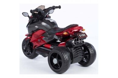 Children's electric motorcycle 5188-12V-EVA -Varnished, Red 2