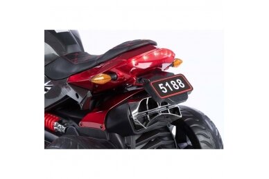 Children's electric motorcycle 5188-12V-EVA -Varnished, Red 10