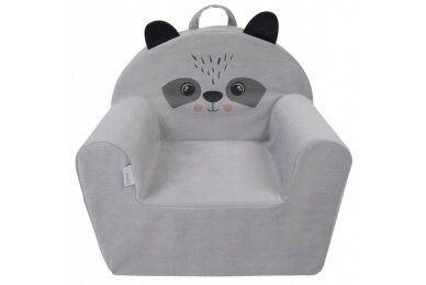 Baby pilow armchair Velvet RACCON Grey 1 Baby pilow armchair Velvet RACCON Grey 1