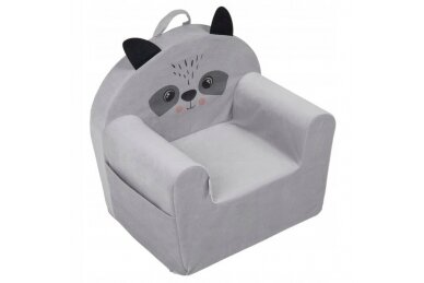 Baby pilow armchair Velvet RACCON Grey Baby pilow armchair Velvet RACCON Grey