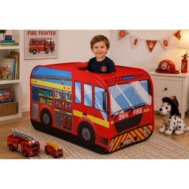Vaikiška palapinė I-Play FIRE TRUCK 6 Vaikiška palapinė I-Play FIRE TRUCK 6