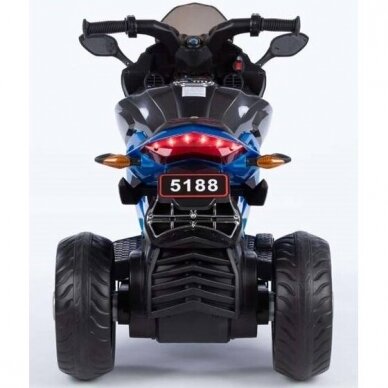 Vaikiškas elektrinis motociklas 5188-12V-EVA -Lakuotas, Blue 3