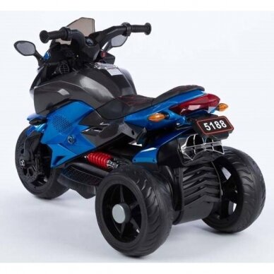 Vaikiškas elektrinis motociklas 5188-12V-EVA -Lakuotas, Blue 5