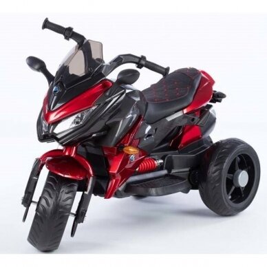 Vaikiškas elektrinis motociklas 5188-12V-EVA -Lakuotas, Red 1