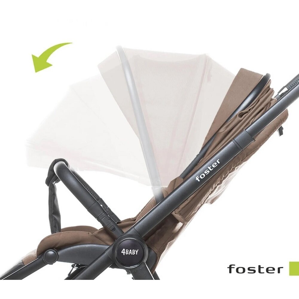 Vežimėlis 4baby FOSTER Mokka 6 Vežimėlis 4baby FOSTER Mokka 6