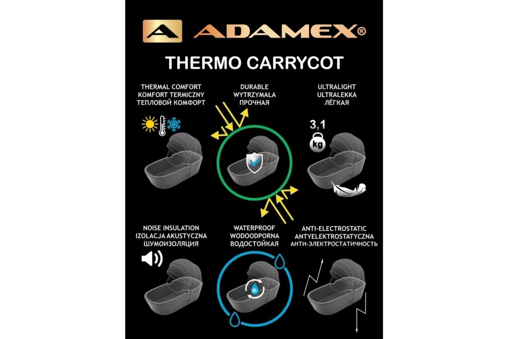 Stroller Adamex LUMI air Special Edition 2in1 PS-571 9 Stroller Adamex LUMI air Special Edition 2in1 PS-571 9