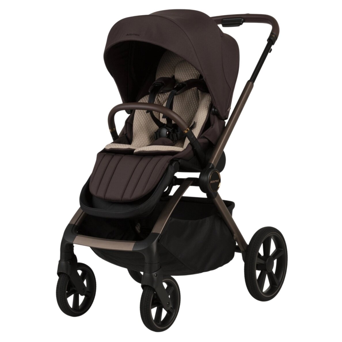 Vežimėlis  Adamex COMO CHOCOLATE BROWN 2in1 4