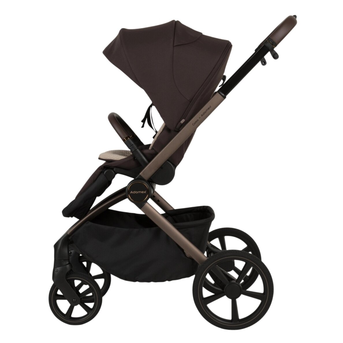 Vežimėlis Adamex COMO CHOCOLATE BROWN 2in1 5 Vežimėlis Adamex COMO CHOCOLATE BROWN 2in1 5