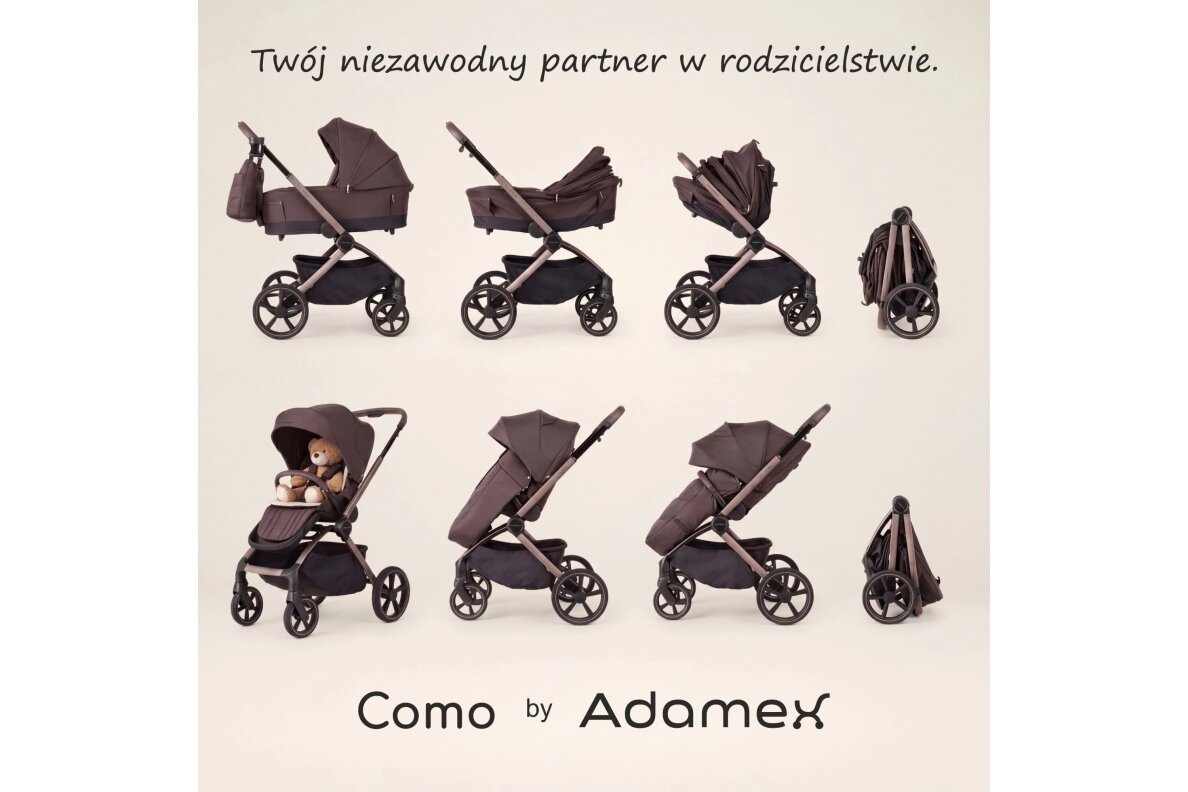 Stroller Adamex Adamex COMO Satin Carbon 2in1 11 Stroller Adamex Adamex COMO Satin Carbon 2in1 11