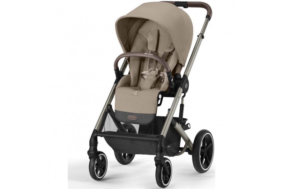 Cybex Balios S Lux Pushchair + Cot, Almond Beige 6 Cybex Balios S Lux Pushchair + Cot, Almond Beige 6
