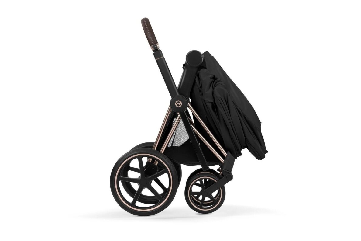 Stroller CYBEX Priam Style Fold Cot Sepia Black/Frame Rose Gold 3in1 4 Stroller CYBEX Priam Style Fold Cot Sepia Black/Frame Rose Gold 3in1 4