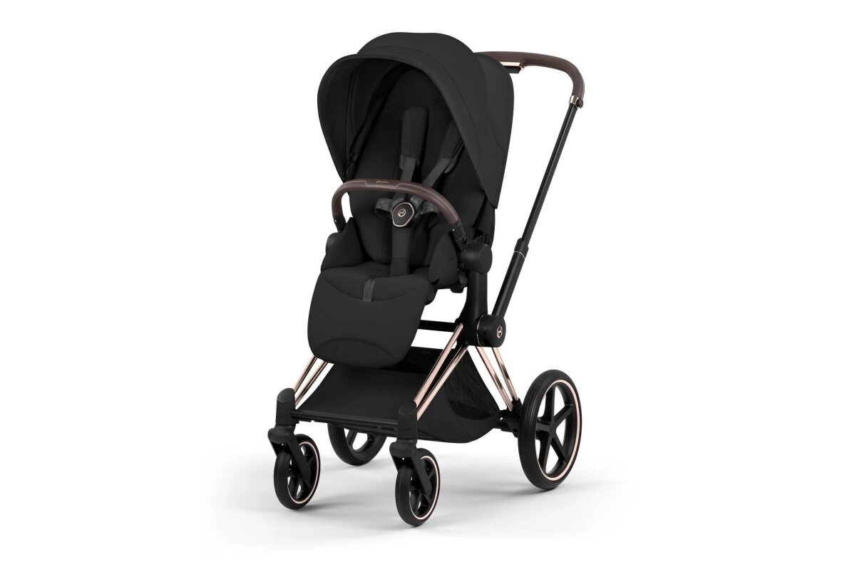 Stroller CYBEX Priam Style Fold Cot Sepia Black/Frame Rose Gold 3in1 5 Stroller CYBEX Priam Style Fold Cot Sepia Black/Frame Rose Gold 3in1 5