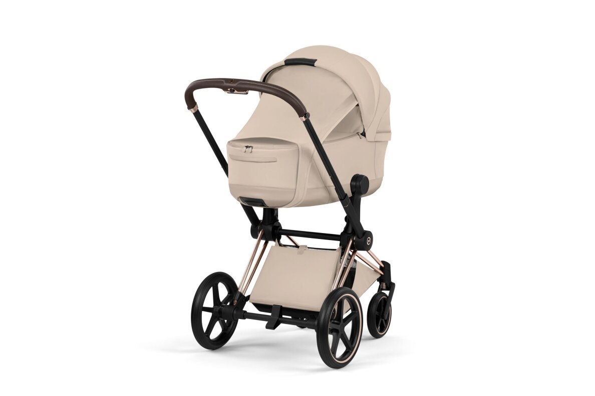 Stroller CYBEX  Priam Style Fold Cot Cozy Beige/Frame Rose Gold 2in1 1