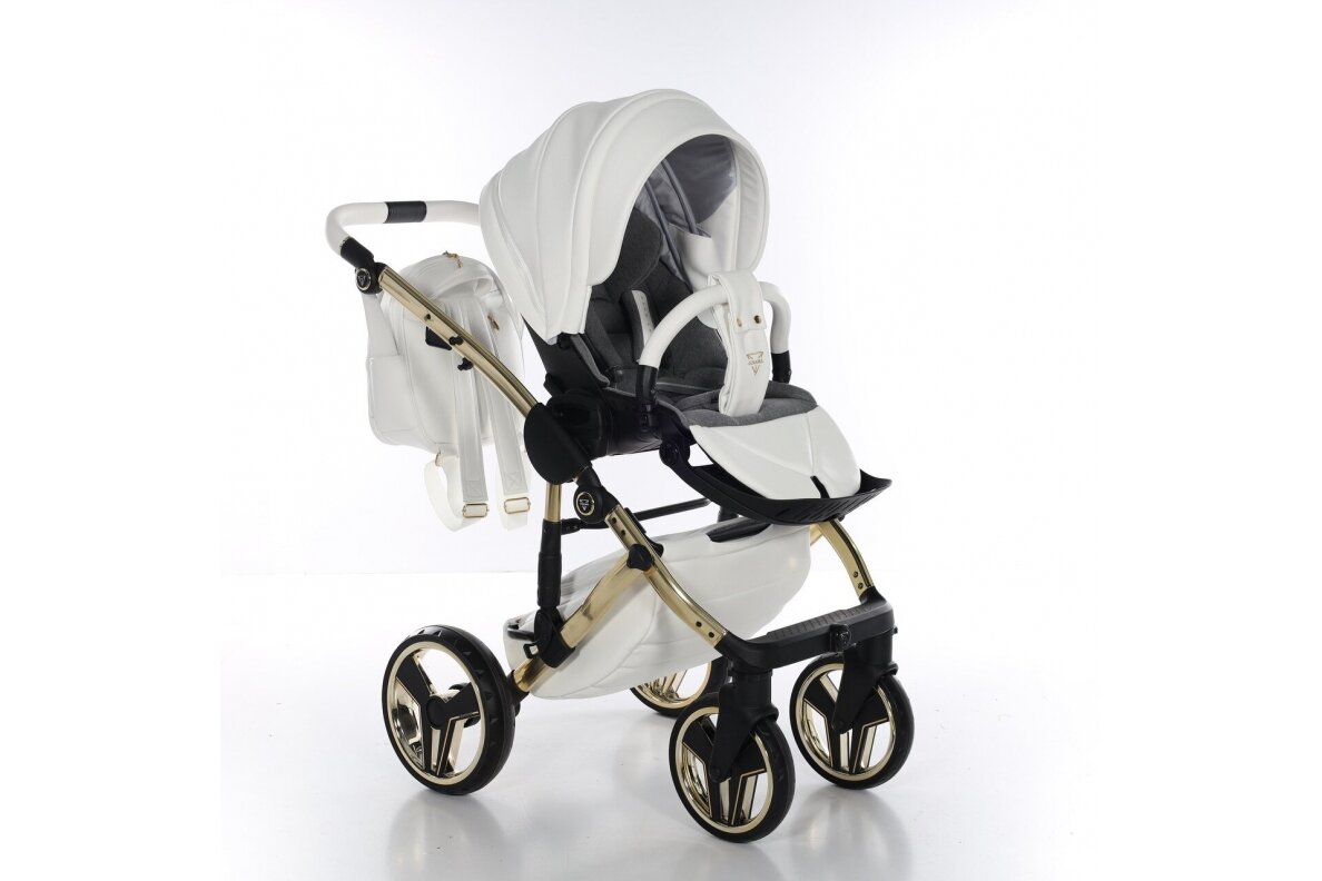 Stroller JUNAMA HAND CRAFT WHITE GOLD 3 in1 6 Stroller JUNAMA HAND CRAFT WHITE GOLD 3 in1 6