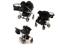 Stroller for twins and toddler JUNAMA DIAMOND S-LINE DUO 3 in 1