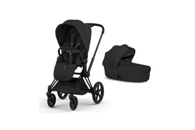 Stroller CYBEX  Priam Style Fold Cot Sepia Black/Frame Matt Black 2in1