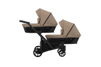 Stroller for twins and toddler KUNERT IVENTO DUO 2in1, Caramel Mocchiato Stroller for twins and toddler KUNERT IVENTO DUO 2in1, Caramel Mocchiato