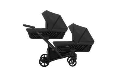 Stroller for twins and toddler KUNERT IVENTO DUO 2in1, Eco Black Pearl Stroller for twins and toddler KUNERT IVENTO DUO 2in1, Eco Black Pearl