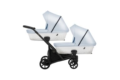 Stroller for twins and toddler KUNERT IVENTO DUO 2in1, Eco Baby Blue Metalic Stroller for twins and toddler KUNERT IVENTO DUO 2in1, Eco Baby Blue Metalic