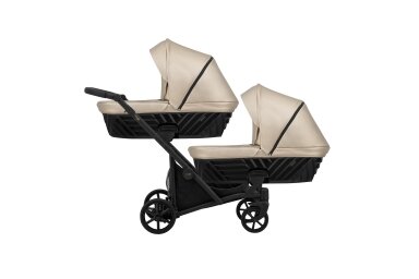 Stroller for twins and toddler KUNERT IVENTO DUO 2in1, Eco Cappuccino Metalic Stroller for twins and toddler KUNERT IVENTO DUO 2in1, Eco Cappuccino Metalic