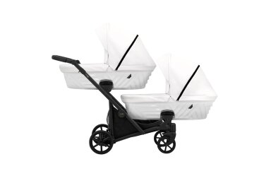 Stroller for twins and toddler KUNERT IVENTO DUO 2in1, Eco White Pearl Stroller for twins and toddler KUNERT IVENTO DUO 2in1, Eco White Pearl
