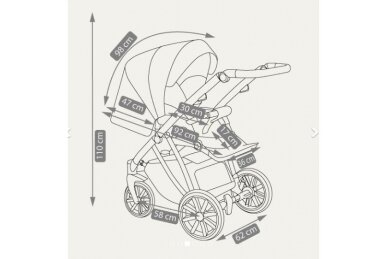 Stroller Camarelo ZEO-10, 3in1 8 Stroller Camarelo ZEO-10, 3in1 8