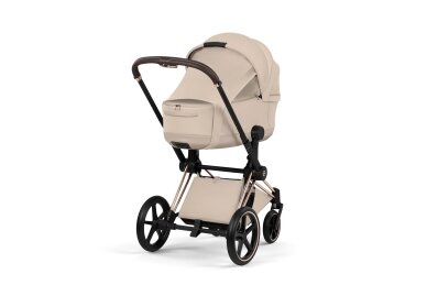 Stroller CYBEX  Priam Style Fold Cot Cozy Beige/Frame Rose Gold 2in1 1