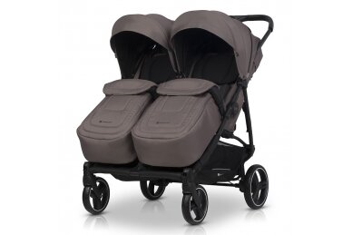 Twin pushchair Euro-Cart DOBLO Taupe 1 Twin pushchair Euro-Cart DOBLO Taupe 1