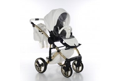 Stroller JUNAMA HAND CRAFT WHITE GOLD 3 in1 6 Stroller JUNAMA HAND CRAFT WHITE GOLD 3 in1 6