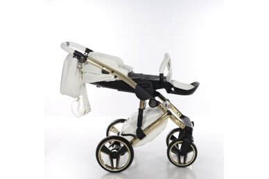 Stroller JUNAMA HAND CRAFT WHITE GOLD 3 in1 12 Stroller JUNAMA HAND CRAFT WHITE GOLD 3 in1 12