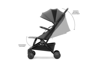 Stroller Kinderkraft PILOT 2, Grey 6 Stroller Kinderkraft PILOT 2, Grey 6