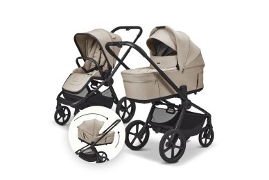 Moon Resea Fold multifunctional 2in1 stroller, Sand