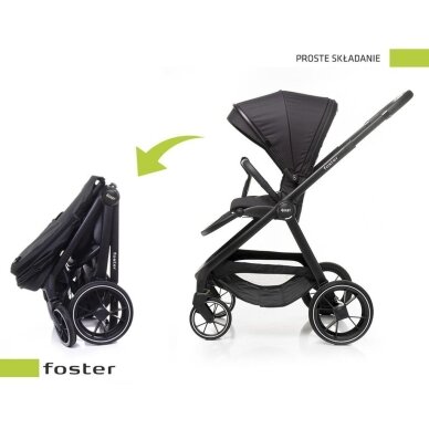 Коляска 4baby FOSTER Graphite 13 Коляска 4baby FOSTER Graphite 13