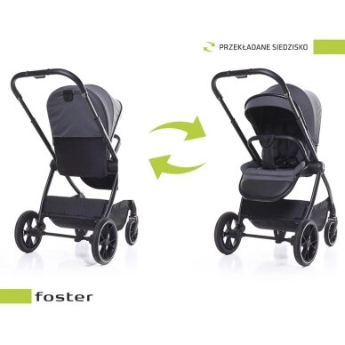 Коляска 4baby FOSTER Graphite 1