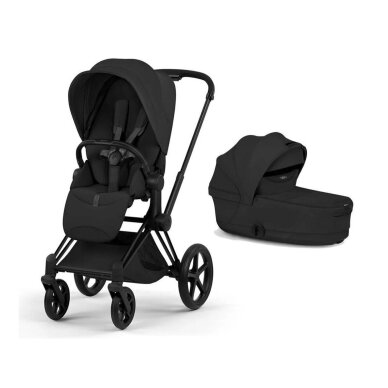Коляска CYBEX Priam Style Fold Cot Sepia Black/Frame Matt Black 2in1 Коляска CYBEX Priam Style Fold Cot Sepia Black/Frame Matt Black 2in1