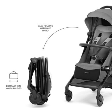 Коляска Kinderkraft PILOT 2, Grey 10