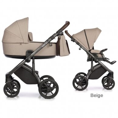 Vežimėlis Roan BASS NEXT Beige 2in1 Vežimėlis Roan BASS NEXT Beige 2in1