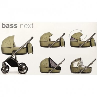 Vežimėlis Roan BASS NEXT Beige 2in1 4 Vežimėlis Roan BASS NEXT Beige 2in1 4