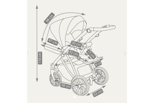 Stroller Camarelo ZEO-10, 3in1 8 Stroller Camarelo ZEO-10, 3in1 8