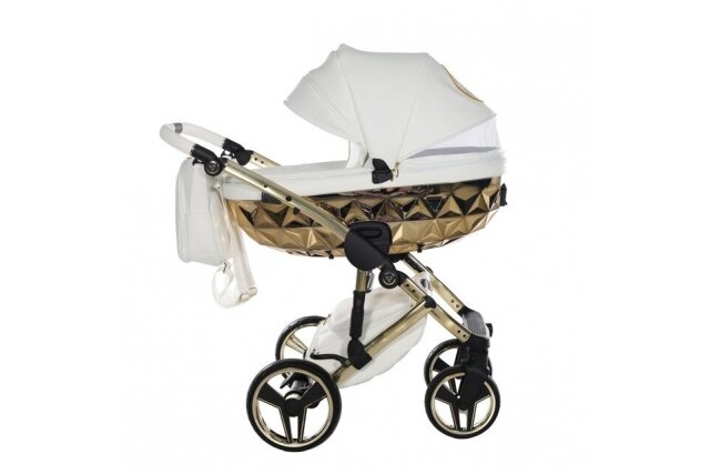 Stroller JUNAMA HAND CRAFT WHITE GOLD 3 in1 3 Stroller JUNAMA HAND CRAFT WHITE GOLD 3 in1 3