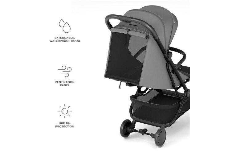 Stroller Kinderkraft PILOT 2, Grey 7 Stroller Kinderkraft PILOT 2, Grey 7