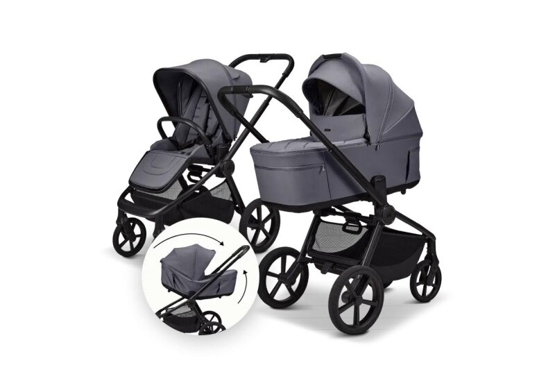 Moon Resea Fold multifunctional 2in1 stroller, Graphite Moon Resea Fold multifunctional 2in1 stroller, Graphite