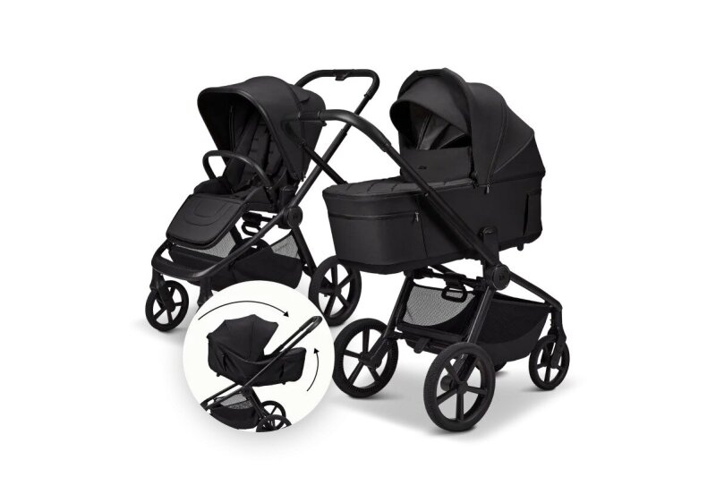 Moon Resea Fold multifunctional 2in1 stroller, Onyx