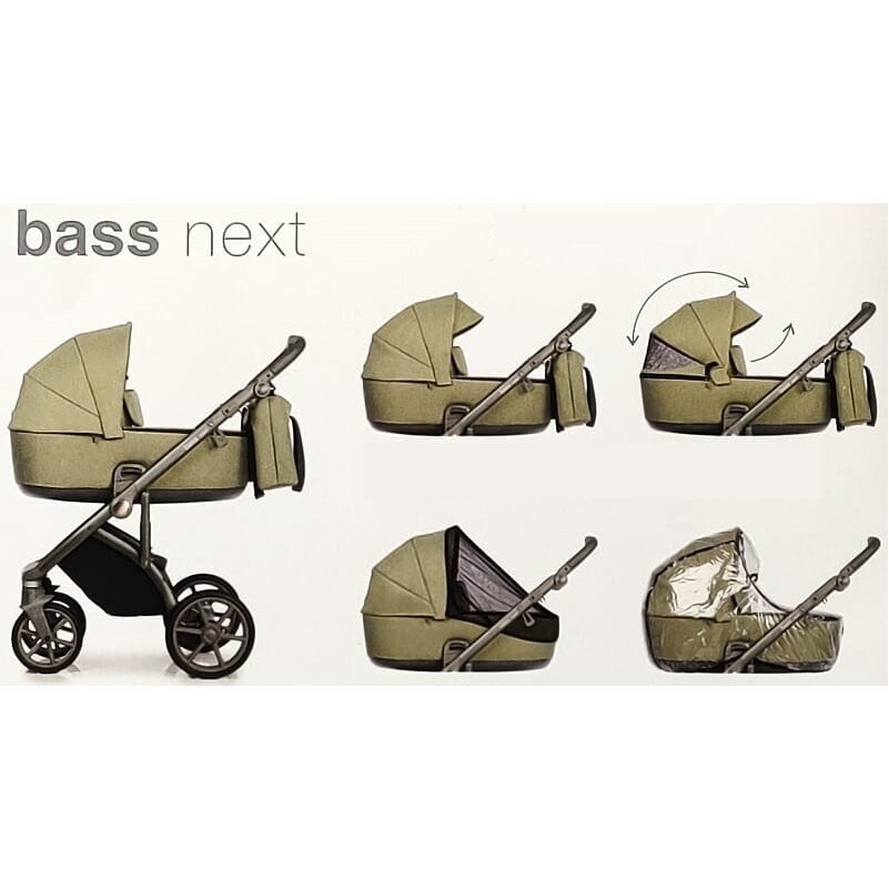 Vežimėlis Roan BASS NEXT Beige 2in1 4 Vežimėlis Roan BASS NEXT Beige 2in1 4