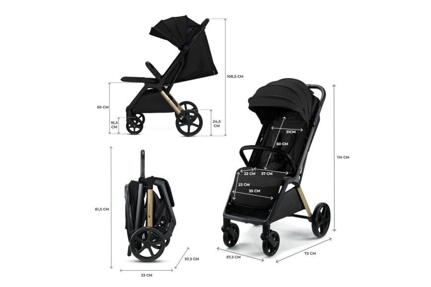 Stroller Kinderkraft LOOM Black 5 Stroller Kinderkraft LOOM Black 5