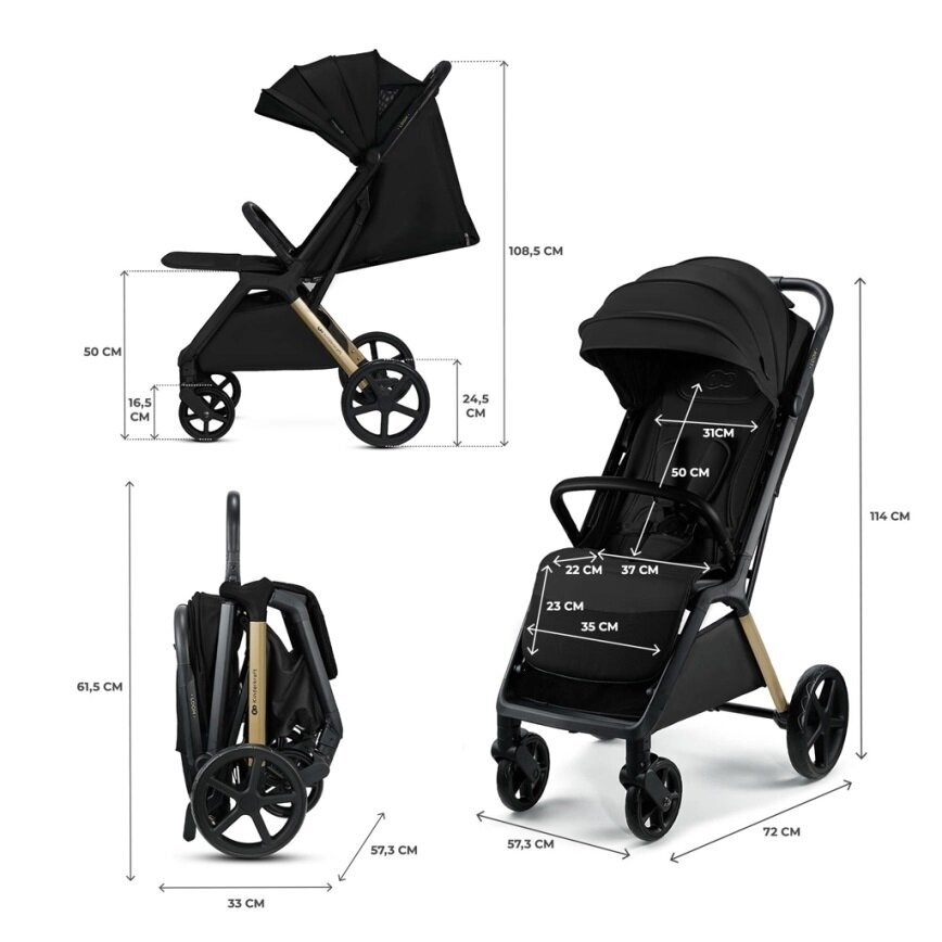 Коляска Kinderkraft LOOM Black 5 Коляска Kinderkraft LOOM Black 5