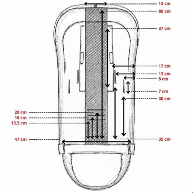 Vokelis-miegmaišis Womar-Zaffiro iGROW Nordico Black 9 Vokelis-miegmaišis Womar-Zaffiro iGROW Nordico Black 9