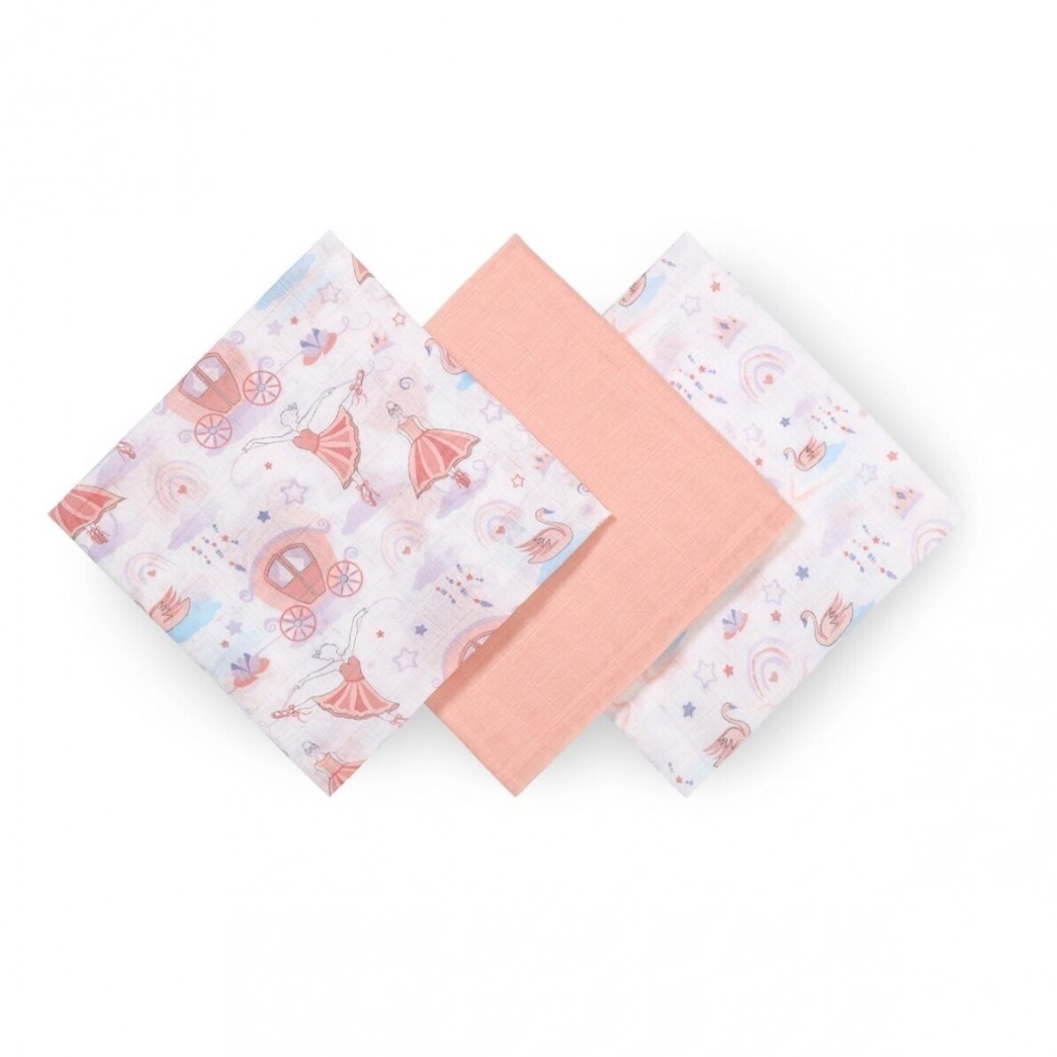 Vystyklai MUSLIN BabyOno 348/11, 3 vnt 1 Vystyklai MUSLIN BabyOno 348/11, 3 vnt 1