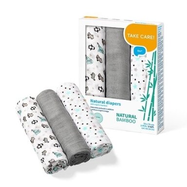 Vystyklai BAMBOO BabyOno 397/02-3 vnt Vystyklai BAMBOO BabyOno 397/02-3 vnt