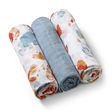Vystyklai MUSLIN BabyOno 348/07-3 vnt Vystyklai MUSLIN BabyOno 348/07-3 vnt